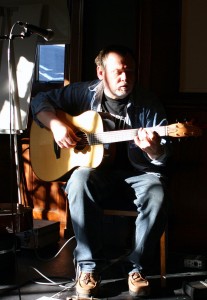 On stage at the Edinburgh Guitar Festival